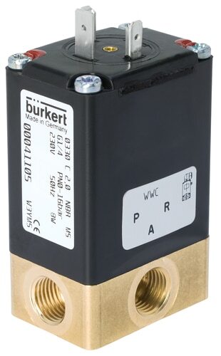 Magneetventiel 3/2-weg NPT 1/4'' Universeel RVS FKM 0-12bar/174psi 24VDC 0330 260077