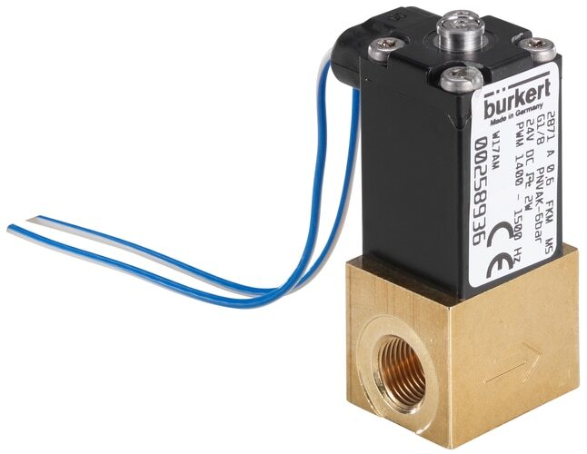 Solenoid Valve NPT 1/8'' NC Brass FKM -1-10bar/-15-145psi 24VDC 2871 268757