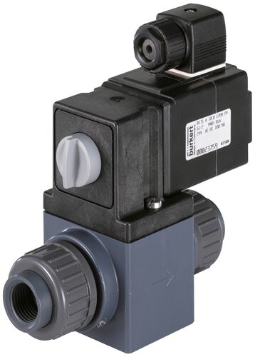 Magneetventiel 3/2-weg G1/2'' Kunststof EPDM 0-1bar/15psi 24VAC/DC vacuüm 0131 313870