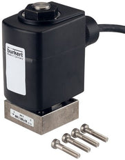 Solenoid Valve 40x40 mm SFB flange NC Stainless steel PTFE 0-20bar/290psi 24VDC 6027 340040