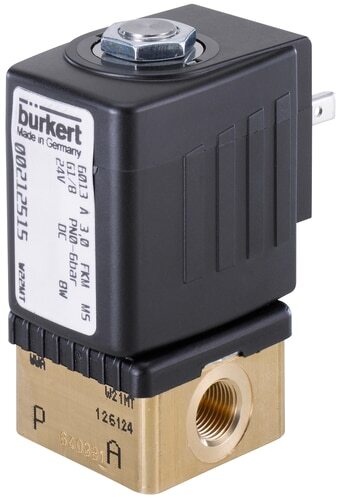 Solenoid Valve G1/8'' NC Brass FKM 0-25bar/363psi 110VAC 6013 315859
