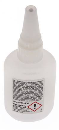 Loxeal Secondelijm 50ml Transparent 2-5s Uithardingstijd Metaal, Plastic, Neopreen/NBR, Epdm En Rubber Oppervlakten
