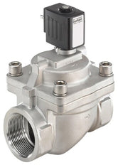 Solenoid Valve NPT 1/2'' NC Stainless steel FKM 0.2-16bar/3-232psi 24VDC Anti-Waterhammer Oxygen Fat/Oil Free 6281 369341