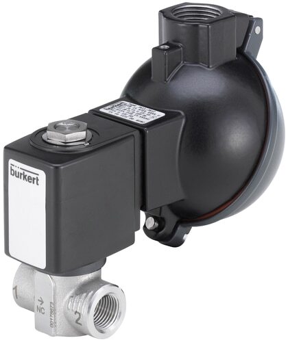 Solenoid Valve G1/2'' NC Stainless steel PTFE 0-35bar/508psi 24VAC/DC ATEX 6240 380831