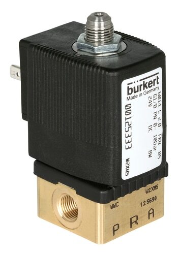 Solenoid Valve 3/2-Way G1/8'' NC Brass FKM 0-10bar/145psi 24VAC/DC ATEX 6014 351966