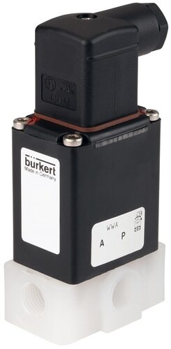 Solenoid Valve 3/2-Way G1/4'' Mixing PVDF EPDM -1-1bar/-15-15psi 24VDC Vacuum 0330 20041732