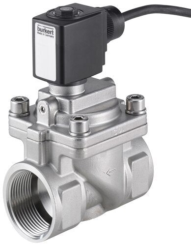 Solenoid Valve NPT 3/4'' NC Stainless steel FKM 0.2-16bar/3-232psi 120VAC Anti-Waterhammer ATEX 6281 378865