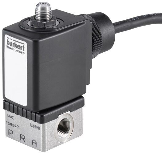 Solenoid Valve 3/2-Way G1/4'' NC Stainless steel FKM 0-6bar/87psi 24VAC/DC ATEX 6014 377387