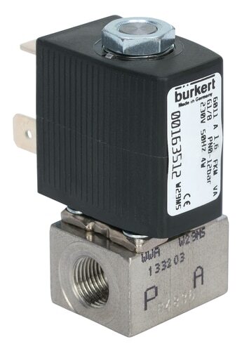 Solenoid Valve M5 NC Stainless steel FKM 0-6bar/87psi 24VDC 6011 209695