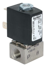 Solenoid Valve G1/8'' NC Stainless steel EPDM 0-4.5bar/65psi 24VDC Oxygen Fat/Oil Free 6011 238163