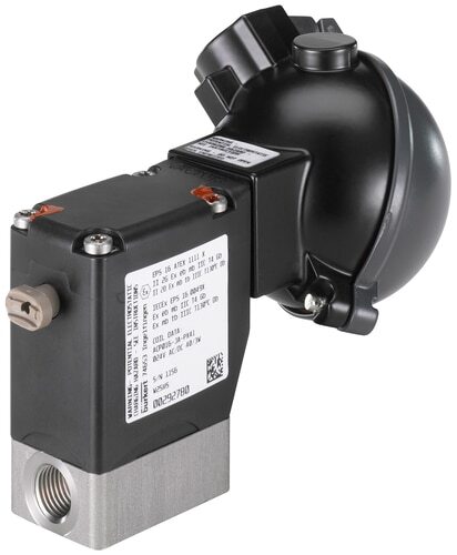 Solenoid Valve NPT 1/4'' NC Stainless steel FFKM 0-10bar/145psi 24VAC/DC ATEX 0330 366258