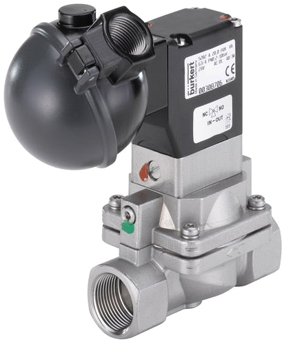 Solenoid Valve G1'' NC Stainless steel EPDM 0.2-10bar/3-145psi 24VAC/DC Anti-Waterhammer ATEX 5282 355237