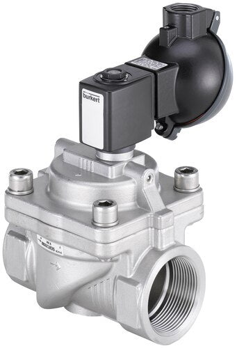 Solenoid Valve NPT 1/2'' NO Stainless steel FKM 0.2-16bar/3-232psi 24VAC/DC Anti-Waterhammer ATEX 6281 391729