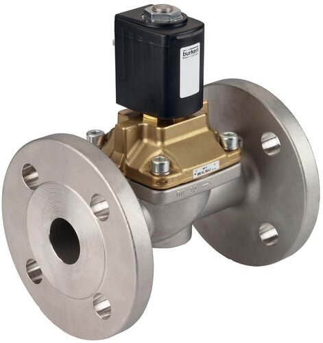 Magneetventiel 25 mm Flens NC RVS PTFE 0-10bar/145psi 230VAC 6407 20032736