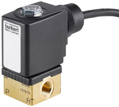 Solenoid Valve G1/4'' NC Brass FKM 0-0.4bar/6psi 24VAC/DC Oxygen Fat/Oil Free ATEX 6013 350624