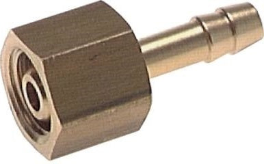 G 1/2'' x 6mm Messing Slangpilaar met Moer 16 Bar