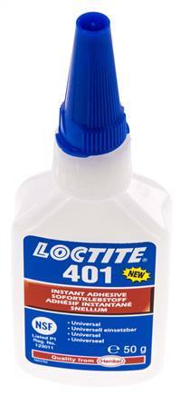 Loctite Secondelijm 50ml Transparent 3-11s Uithardingstijd Metaal, Plastic En Rubber Oppervlakten