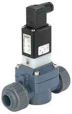 Magneetventiel 63 mm gelijmde hulzen NC PVC FKM 0,5-6 bar/7-87 psi 110VAC 0142 204691