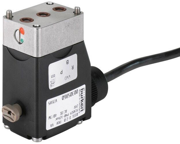 Solenoid Valve 3/2-Way 32x46 mm SFB flange NC Stainless steel FKM 0-12bar/174psi 24VDC 0331 48354