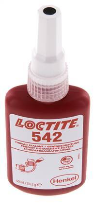 Loctite 542 Bruin 50 ml Schroefdraad Afdichting