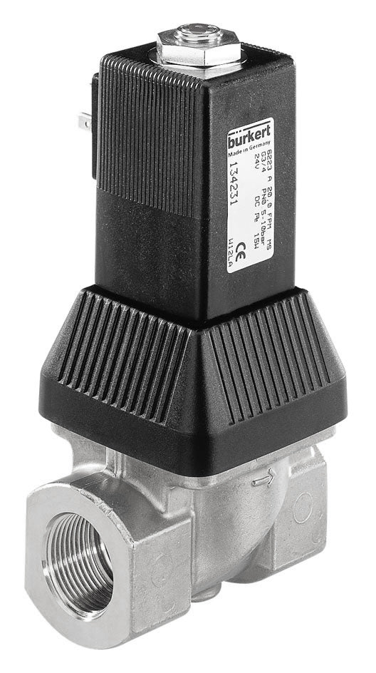 Magneetventiel NPT 1/2'' NC RVS FKM 0.5-10bar/7-145psi 24VDC 6223 458404