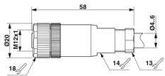 Phoenix Contact Round (Industrial) Connector - 1681114