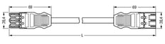 Wago Winsta Midi Patch Cord Adjustable Building Installation - 771-9993/017-301
