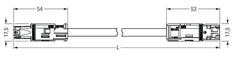 Wago WINSTA Patch Cable Adjustable Building Installation - 774-9993/006-502