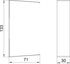 OBO GS Cover strip Wall channel - 6279764