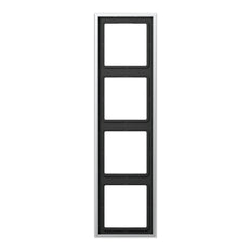 Jung Aluminum/Steel/Chrome Cover Frame Switchgear - AL2984