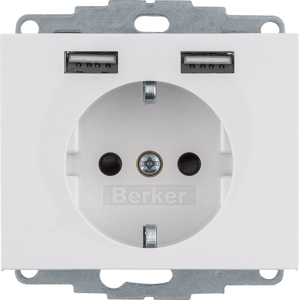 Hager Berker K.1 Wall Outlet (WCD Switchgear) - 48037009