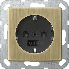 Gira System 55 Wall Socket Outlet (WCD Switchgear) - 0466603