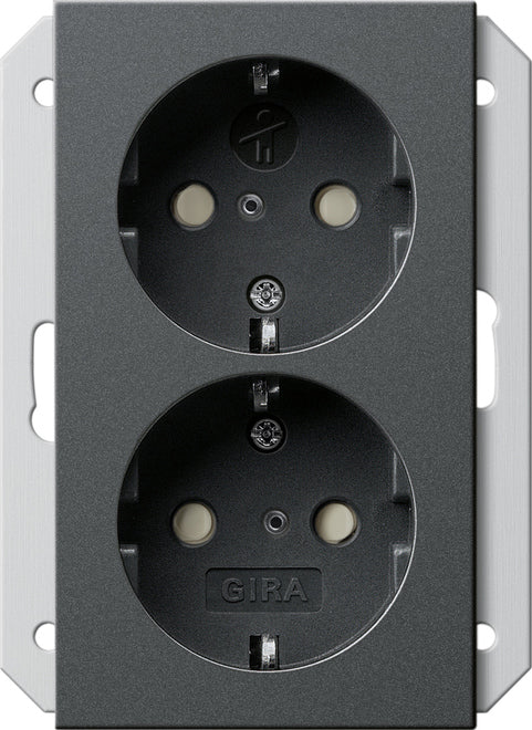 Gira System 55 Wall Socket Outlet (WCD Switchgear) - 273528