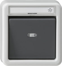 Gira Splash Proof Surface-Mounted Push Button - 015235