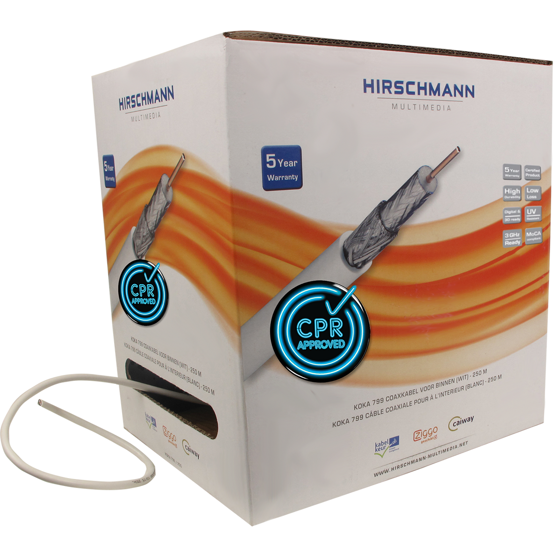 Hirschmann Multimedia KOKA Coaxial Cable - 298799250 [250 Meters]