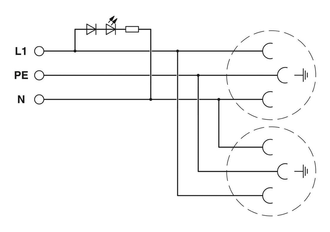 Phoenix Contact Wall Outlet Modular - 0804037
