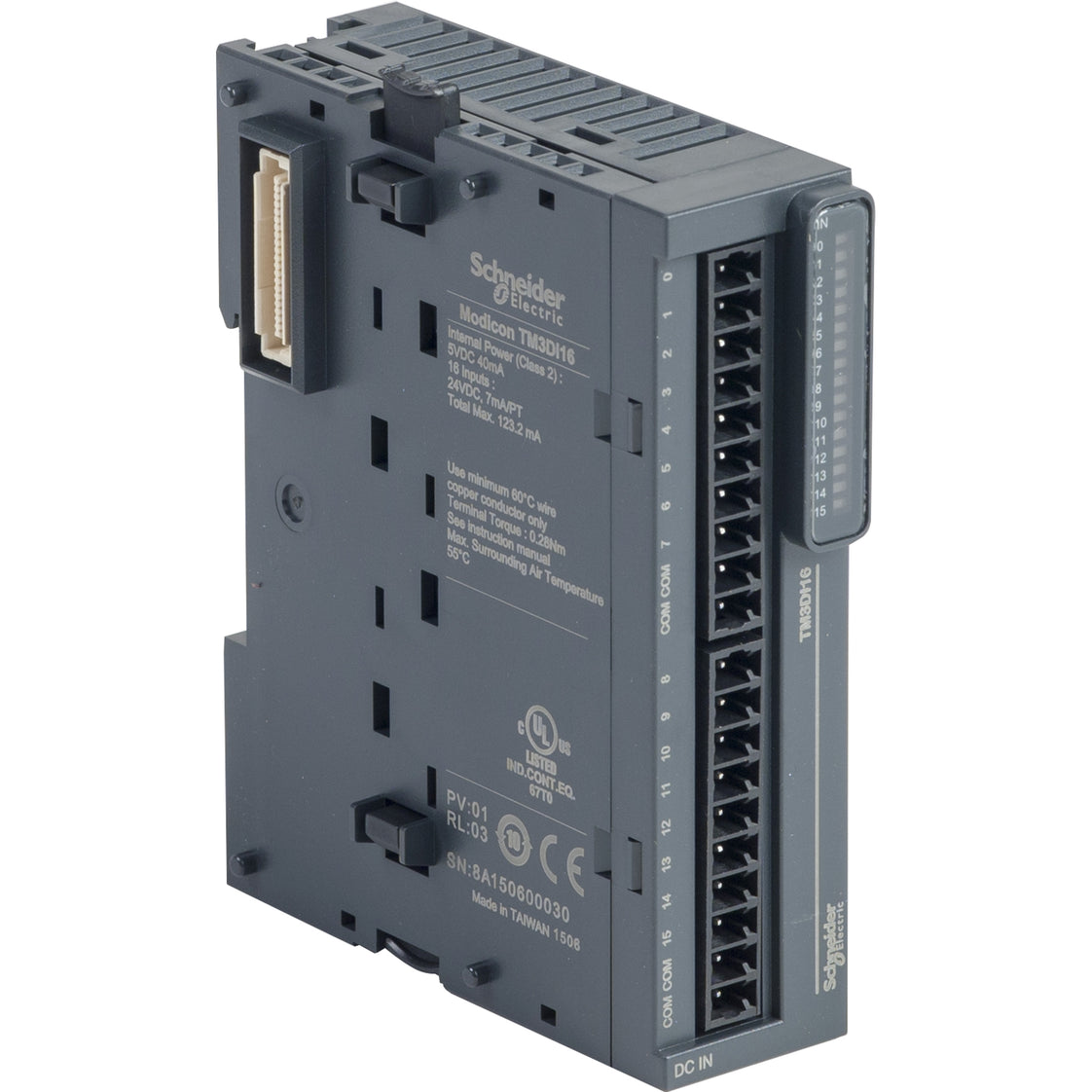 Schneider Electric M2 PLC Digital Input And Output Module - TM3DI16