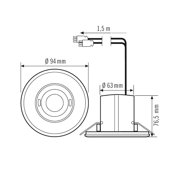 ESYLUX Flat Motion Switch (Complete) - EP10427879