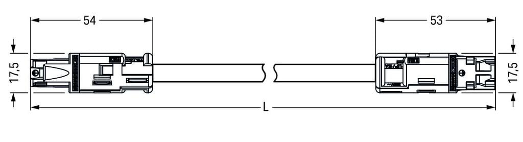 Wago Patch Cord Adjustable Building Installation - 774-9973/006-505