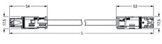 Wago Patch Cord Adjustable Building Installation - 774-9973/006-705