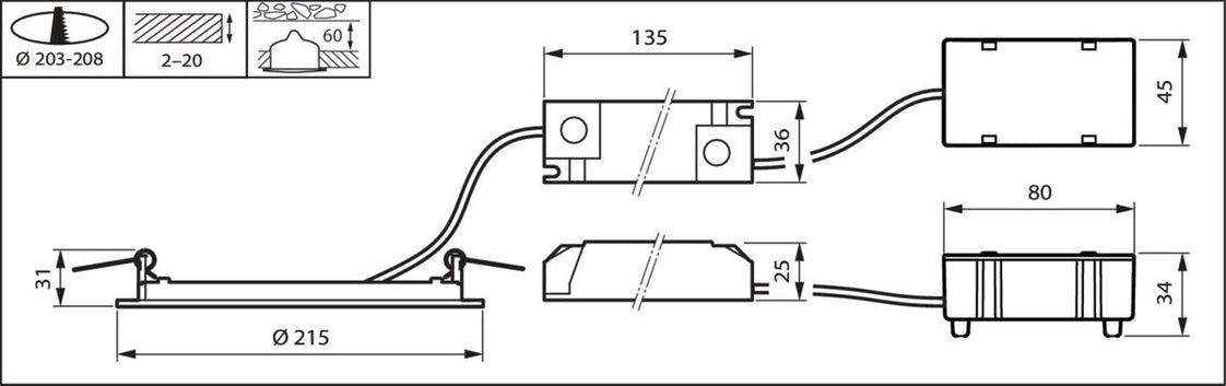 Philips Coreline Downlight/spotlight/floodlight - 33950499