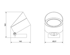 Opple Spot Projector Downlight/Spotlight/Floodlight - 709000027600