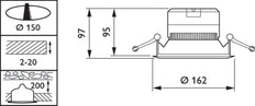 Philips Coreline Downlight/spotlight/floodlight - 32581100