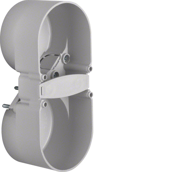 Hager Berker Integro 2-Gang Contact Protection Box Grey - 9191502
