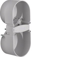 Hager Berker Integro 2-Gang Contact Protection Box Grey - 9191502
