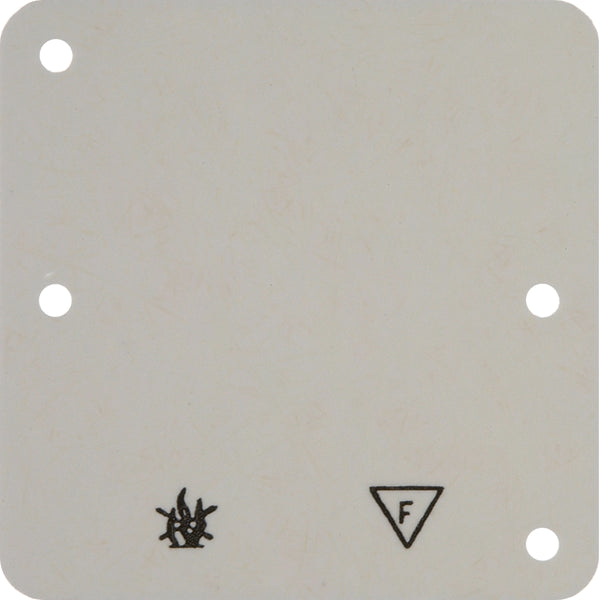 Fireproof Single Gang Base Plate Surface Mount White - 102112 [2 pieces]