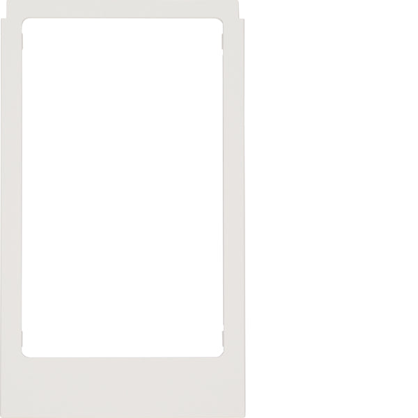 Large Angled Frame Polar White Glossy Plastic Design - WD2221