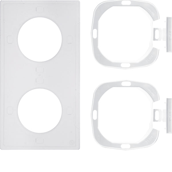 Hager Berker Sealing Set S.1 IP44 With Flange 2 Gang - 10108902