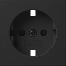 Gira Shuko Socket With Child Protection System 55 Black - 4921005