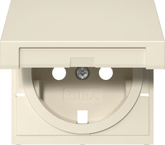 Gira Schuko Cover HC System 55 in Cream White - 492201